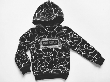 Hoodie Creative schwarz