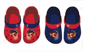 Ladybug Clogs rot / blau