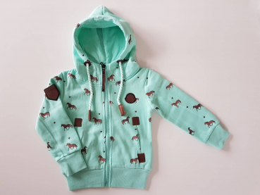 Squared & Cubed Sweatjacke Pferde mint