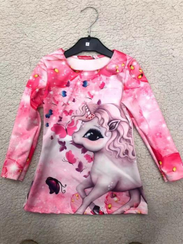 Einhorn Kleid rosa