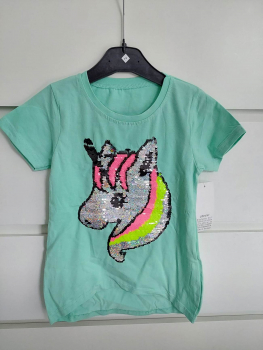 Einhorn T-Shirt mit Wendepailletten