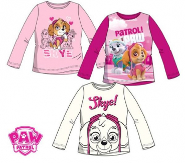 Paw Patrol langarm Shirt rosa / pink / weiß